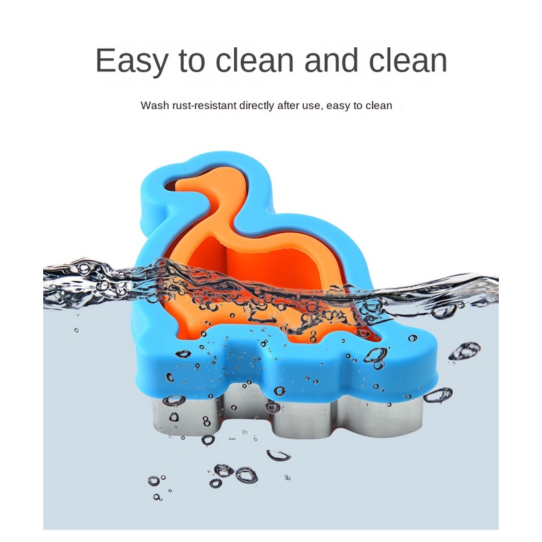 Bộ Dụng Cụ Cắt Bánh Sandwich Bằng Thép Không Gỉ Cho Trẻ Em