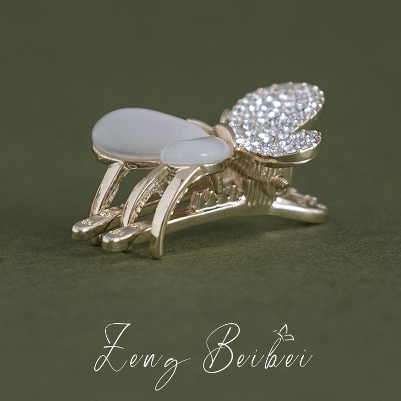 Kẹp Tóc Nữ Đính Đá Opal Phong Cách Hàn Quốc