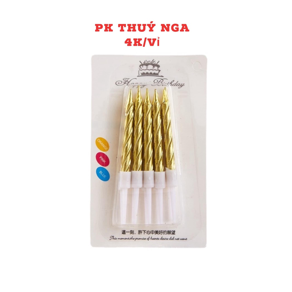 10 vỉ nến nhũ 10 cây