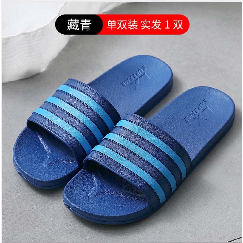 Dép đi trong nhà, mang trong văn phòng, nhà tắm, Dép quai ngang 3 sọc, nhựa siêu bền chống trơn trượt ShopDep DNL26