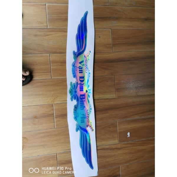 Tem VẠN DẶM BÌNH AN cánh chym 7 màu.