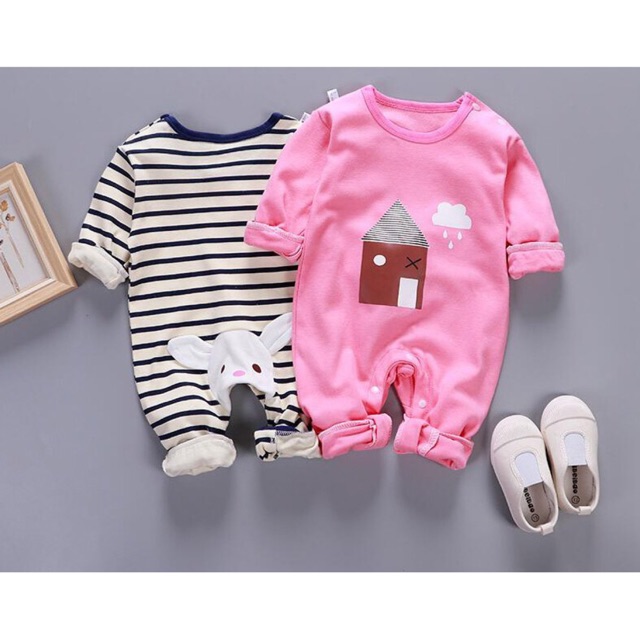 Bodysuit Cotton Kẻ Chất Đẹp Thu Đông Mẫu Mới