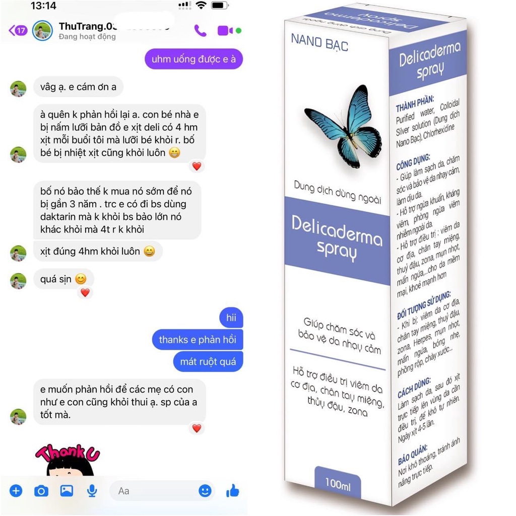 Xịt phục hồi da Delicaderma