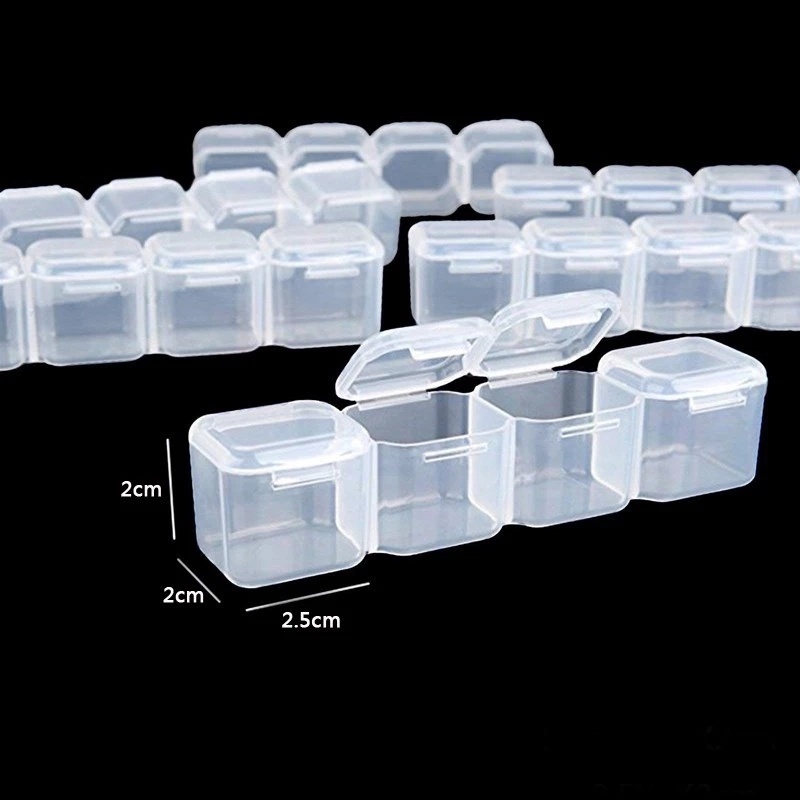 Hộp Nhựa 28 Ngăn Đựng Thuốc/Trang Sức/Đồ Trang Sức Có Thể Tháo Rời
