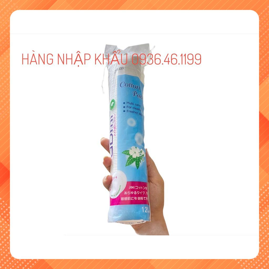 Bông tẩy trang 100% cotton tự nhiên Jomi Cotton Pads Nhật bản 120 miếng