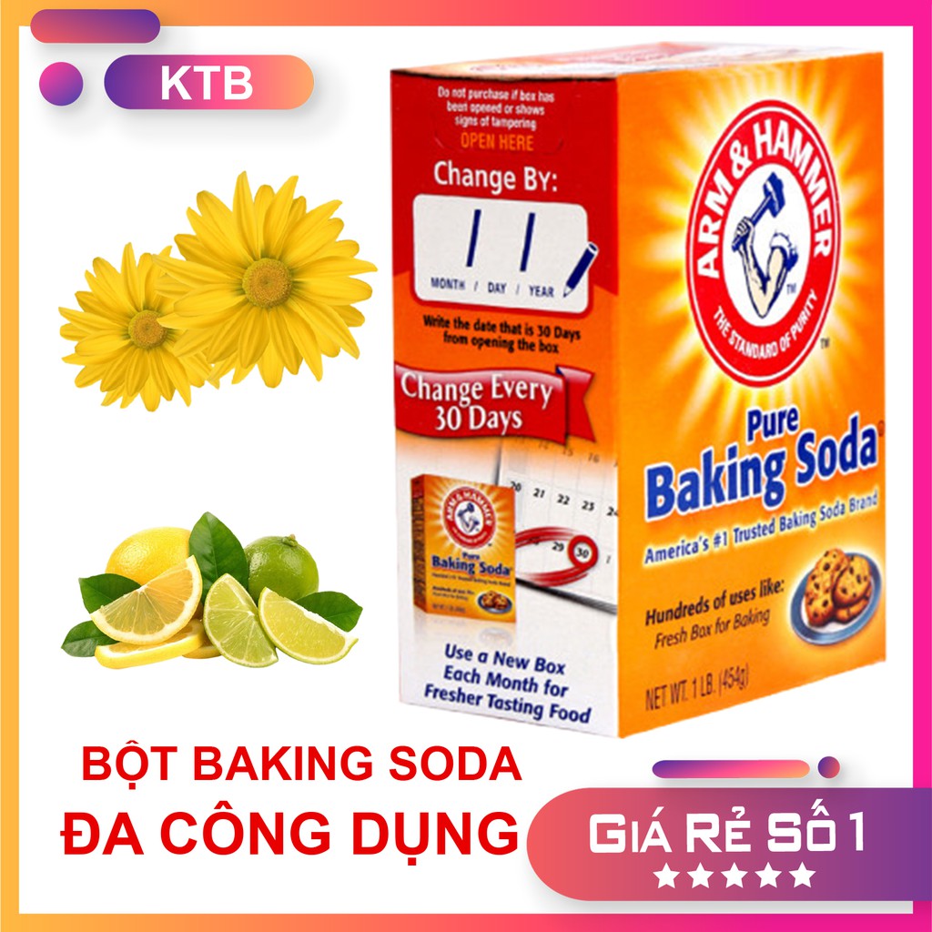 BỘT BAKING SODA MỸ 454G tiện dụng