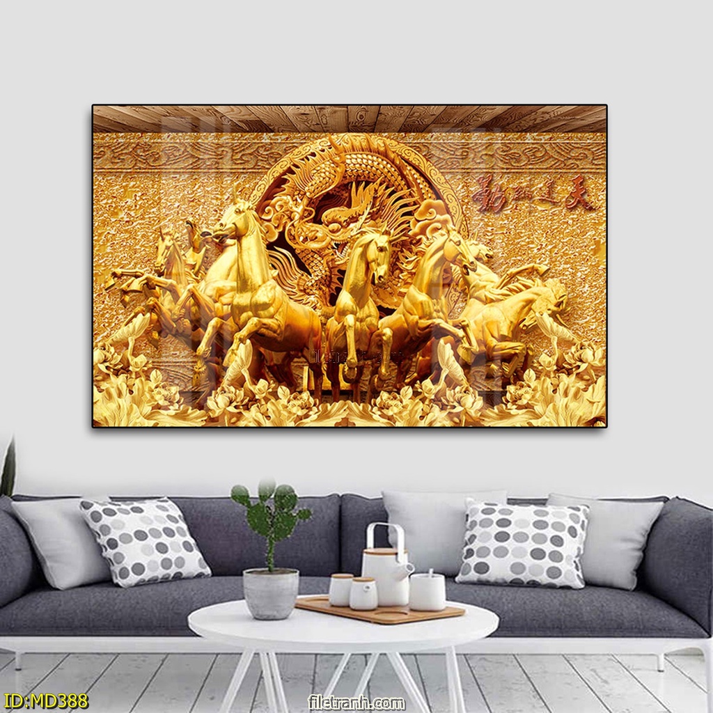 - Tranh "Mã đáo thành công'', tổng hợp liên tục các mẫu tranh mới, chỉ có tại Home Decor, tranh tráng gương 5D