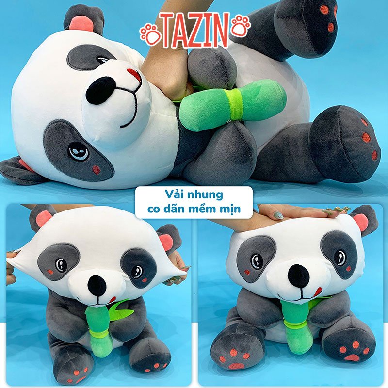 Gấu trúc bông ngồi mềm mịn cutte đáng yêu, gấu trúc panda cao cấp Tazin