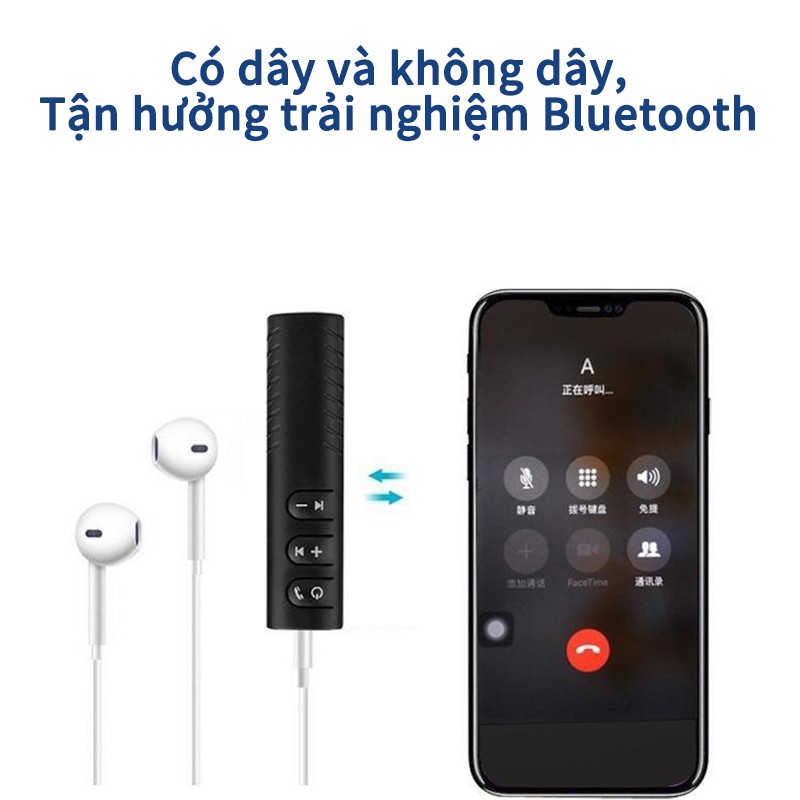 Bộ thu tín hiệu âm thanh không dây kết nối Bluetooth 3.5mm BT450 AUX cho xe hơi SUNhai