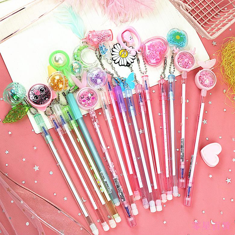 Z Bút Mực gel sassafras Họa Tiết Hoạt Hình Dễ Tẩy Xóa