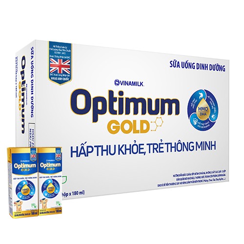 Thùng Sữa Pha Sẵn Vinamilk Yoko, Optimum Gold, Grow Plus, Alpha IQ Gold (48 hộp x 110ml)