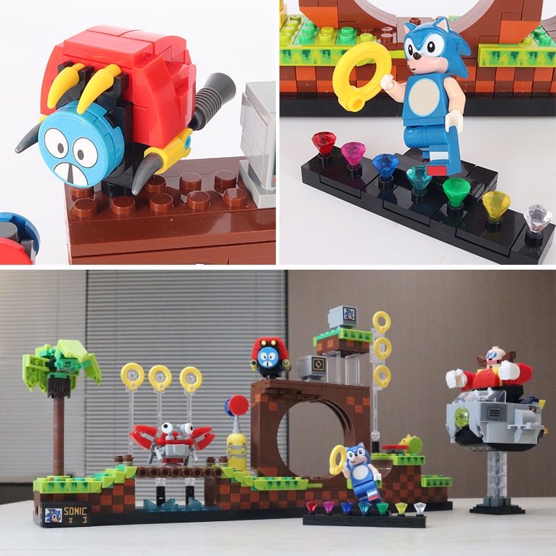 Đồ  chơi Lắp ráp Mô hình Sonic the Hedgehog – Green Hill Zone 29005 Fit21331 1255pcs