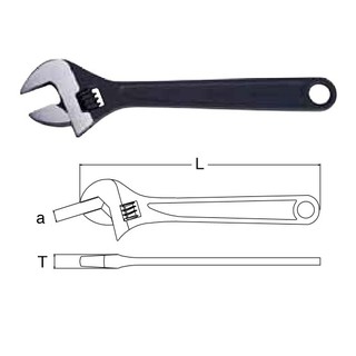 Mỏ lết đen 8 inch Sata 47213