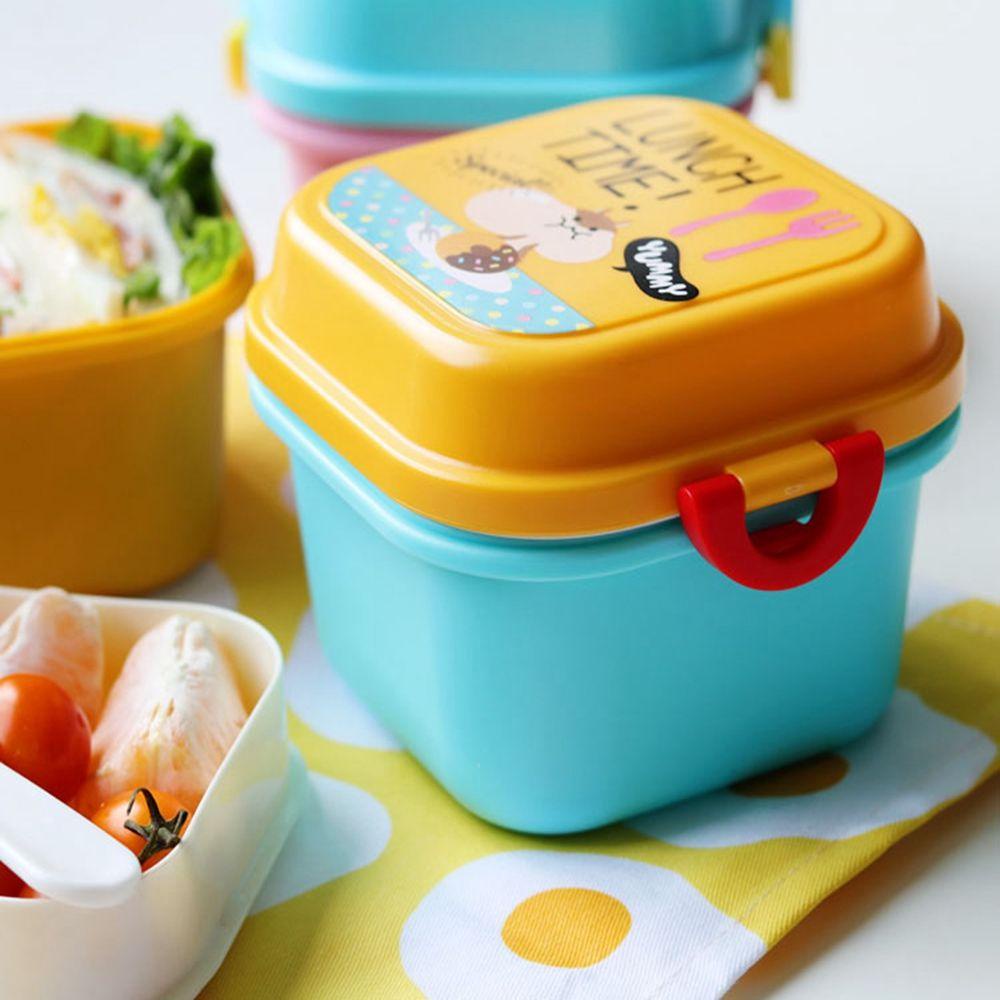 YIYU 1 Hộp Đựng Cơm Trưa Bằng Nhựa Không Mùi Dễ Thương Dùng Được Trong Lò Vi Sóng