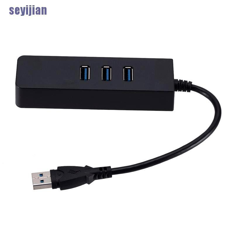 Bộ Chia 3 Cổng USB 3.0 Gigabit Ethernet Lan RJ45 Sang 1000Mbps