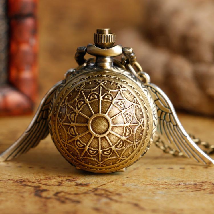 Đồng Hồ Quả Quýt Chạm Khắc Hình Harry Potter