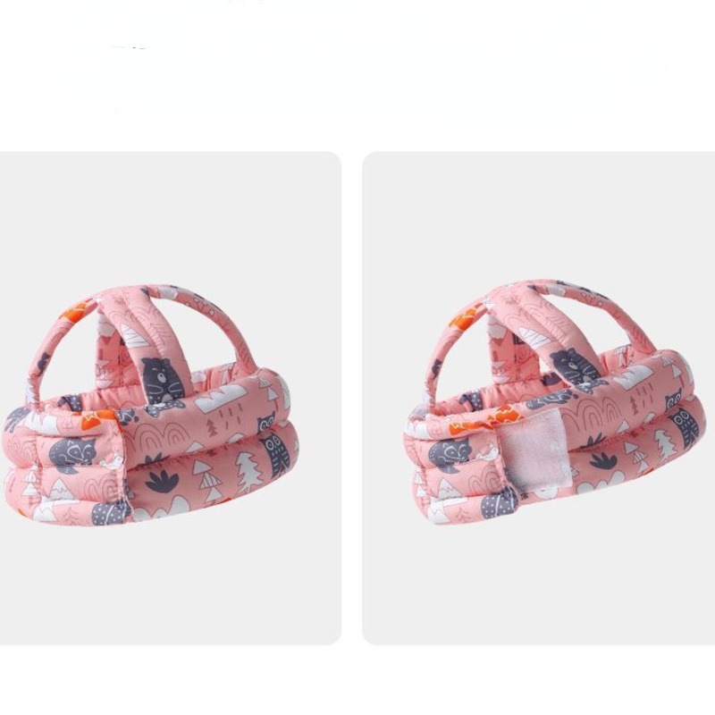 mũ bảo vệ đầu cho bé mũ bảo hiểm cho bé mũ có tóc cho bé Gối Đệm Bảo Vệ Đầu Chống Va Chạm Cho Bé