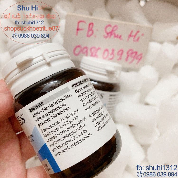 Viên uống hỗ trợ chức năng gan khỏe mạnh, blackmores milk thistle 42 viên úc, mát gan, thải độc gan