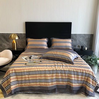 Bộ chăn ga gối lụa tencel cao cấp - chăn trần hè