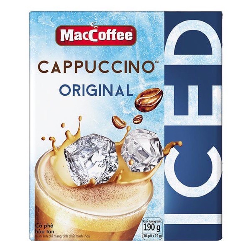 Cà Phê MacCoffee Cappuccino Phô Mai và Truyền thống (10 Gói*19G)