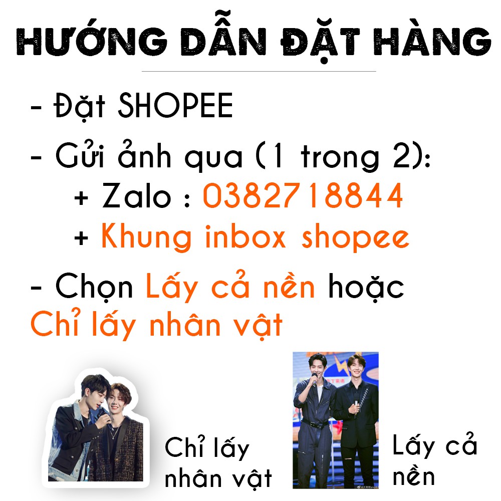 23 Sticker dán VƯƠNG NHẤT BÁC - TIÊU CHIẾN