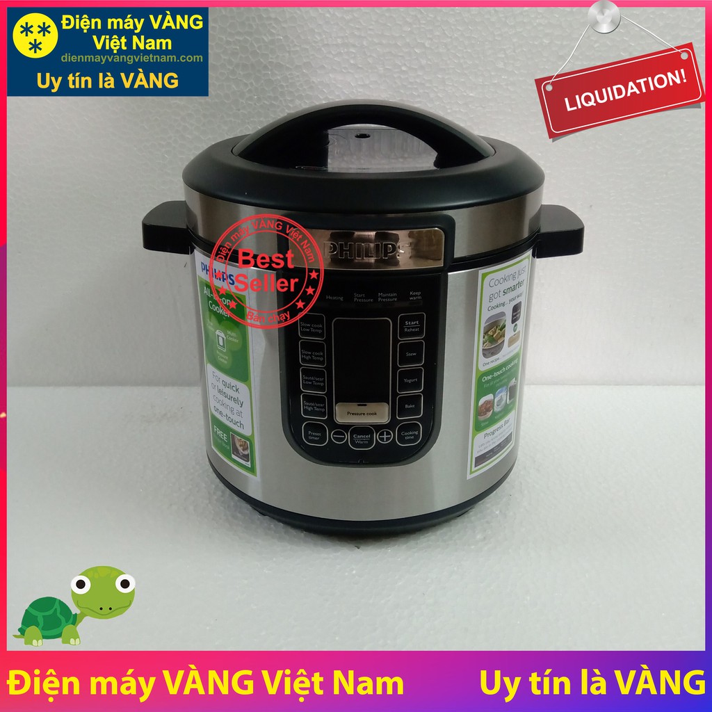 Thanh lý - Nồi áp suất điện tử Philips HD2137 bản tiếng Anh và Tiếng Việt