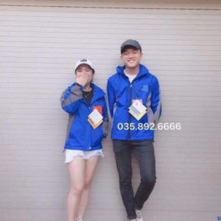 Áo gió 2 lớp phối màu