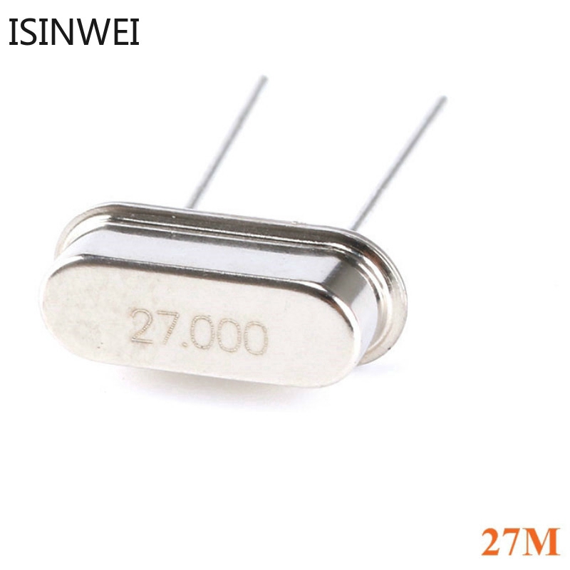 Set 10 linh kiện tạo dao động cộng hưởng tinh thể thạch anh thụ động HC-49S 27MHz 27M 27.000M 27.000MHZ