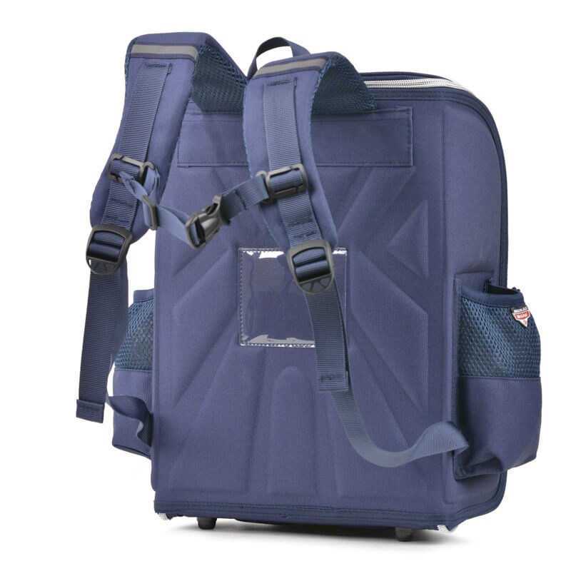 Balo chống gù Mr Vui 855 đi học dành cho bé trai lớp 1-5 ( 37 x 16 x 27 cm)