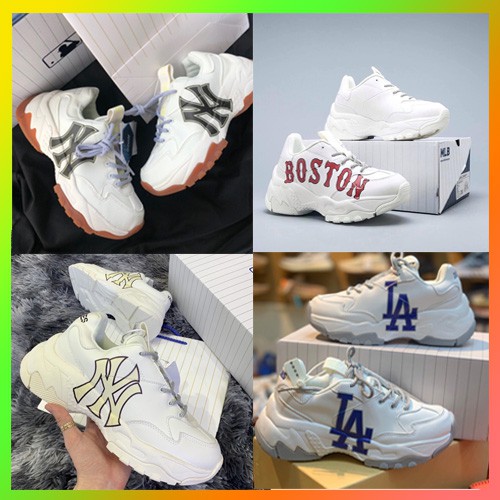 (NOWSHIP 1H KHU VỰC HN) Giày thể thao sneakers 𝐌𝐋𝐁 Boston, NY đế Nâu, LA,NY Vàng bản in 3D,Độn Đế 5cm