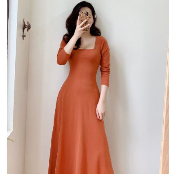‼️❣️‼️ VÁY MAXI BASIC CỔ U DÁNG XÒE ‼️❣️‼️
