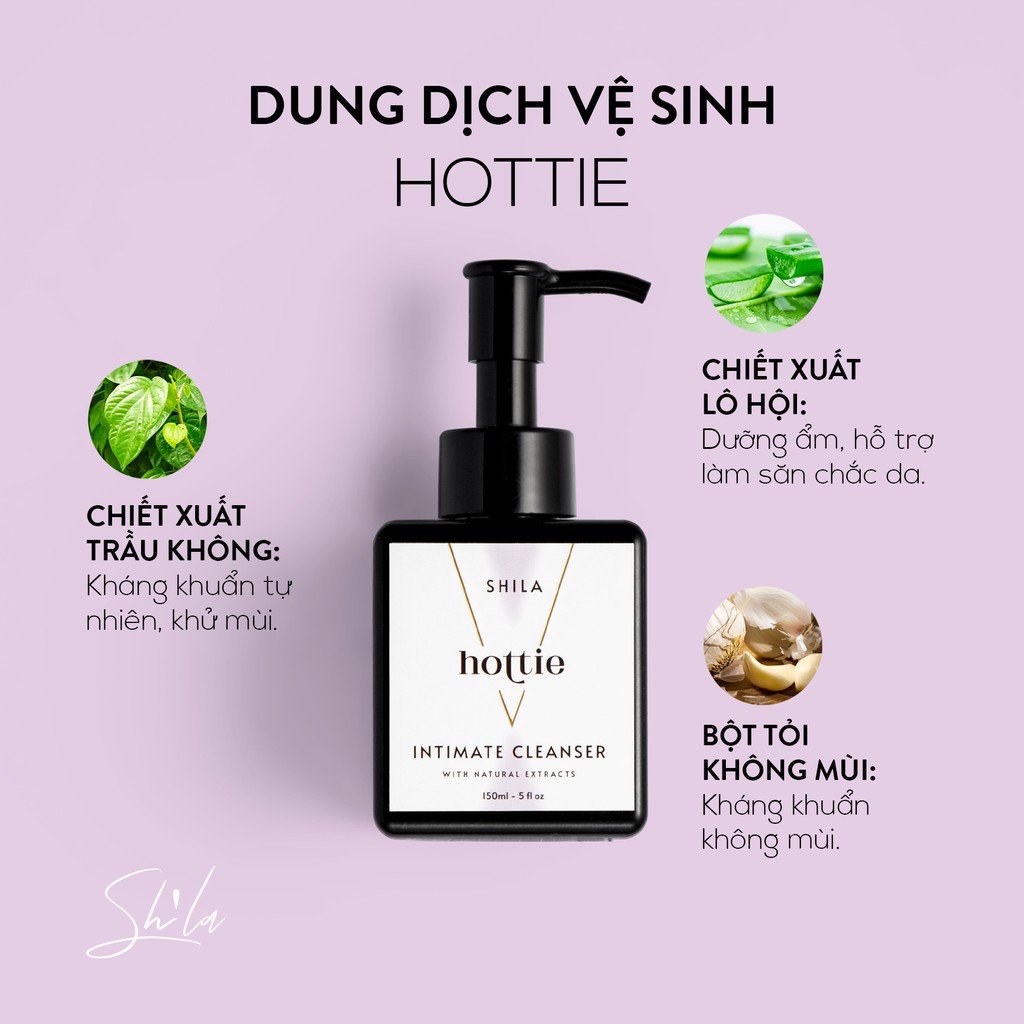 Bộ sản phẩm chăm sóc vùng kín căng mịn Shila Hottie Glowy