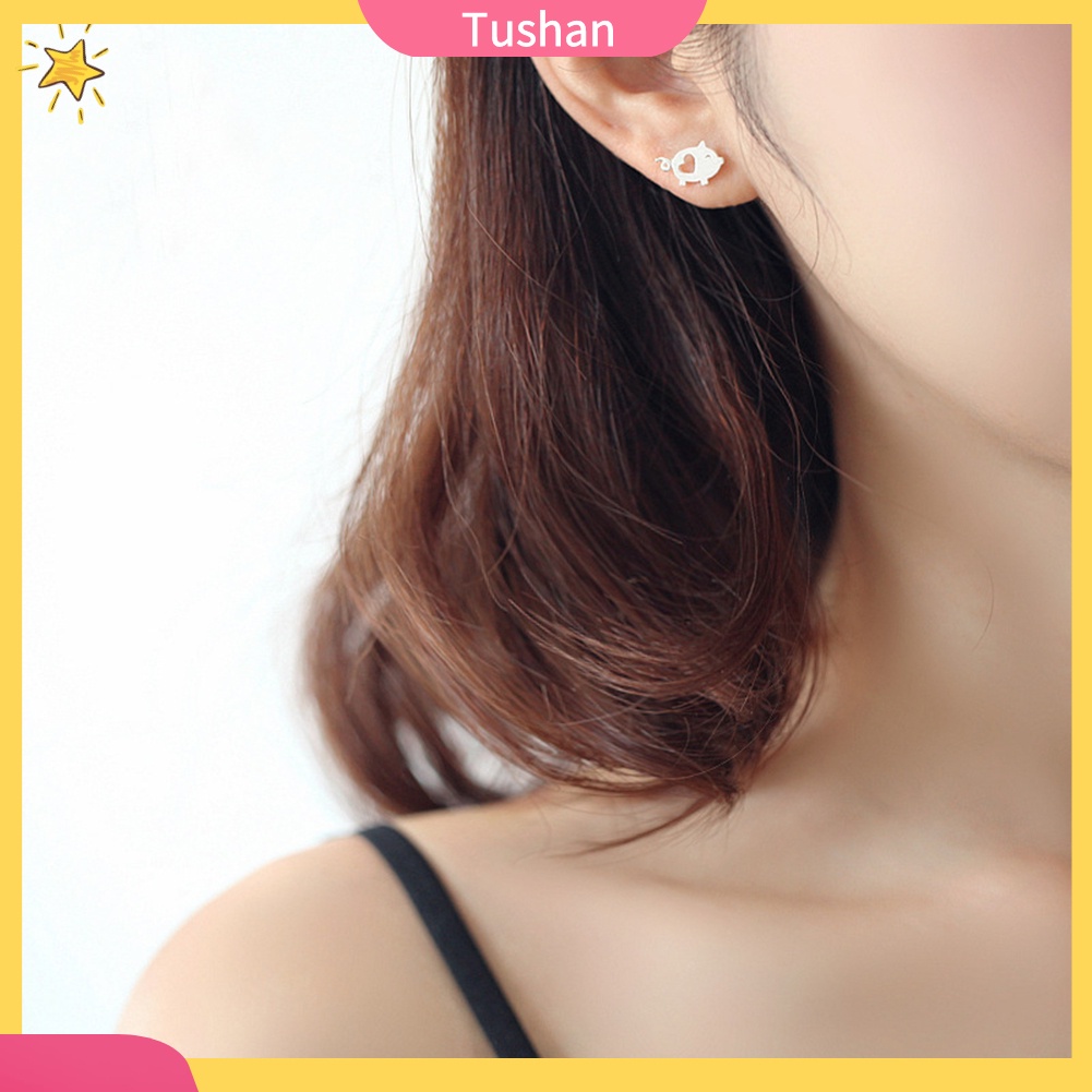 Khuyên tai nữ trang tạo hình động vật ngộ nghĩnh