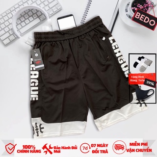 Quần short gấu trắng Unisex cao cấp, quần đùi nam chữ V thể thao chất mì hàn