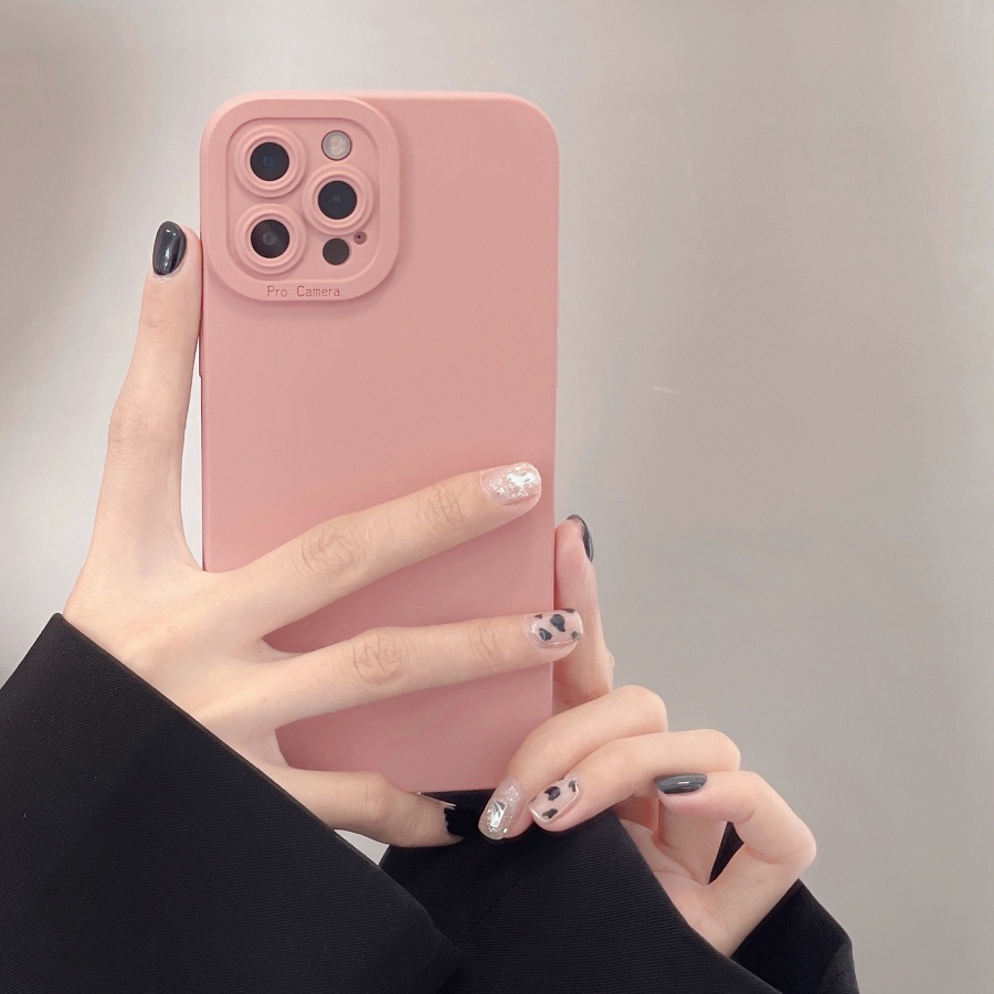 Ốp lưng iphone viền vuông silicons chống bẫn phong cách iPhone 13 cho 7plus,8plus,7/8,x,xs,xsmax,11,11promax,12promax,13