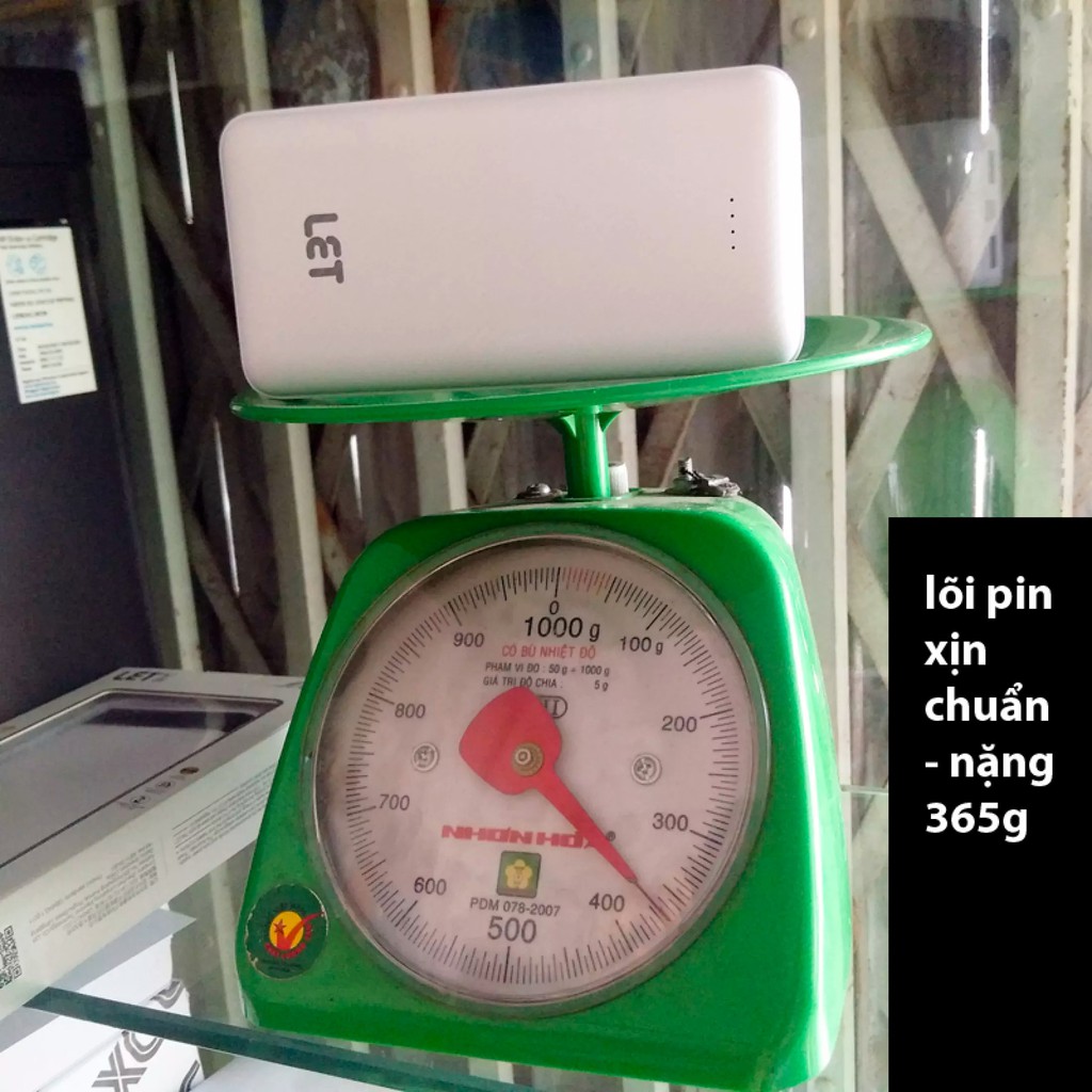 Sạc Dự Phòng 20.000mAh, Hàng chuẩn 2.1A - Chính hãng LET