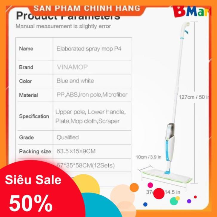 [FreeShip] CÂY LAU NHÀ PHUN SƯƠNG VINAMOP P-4 - [HÀNG CHÍNH HÃNG VINAMOP]  - BM NEW