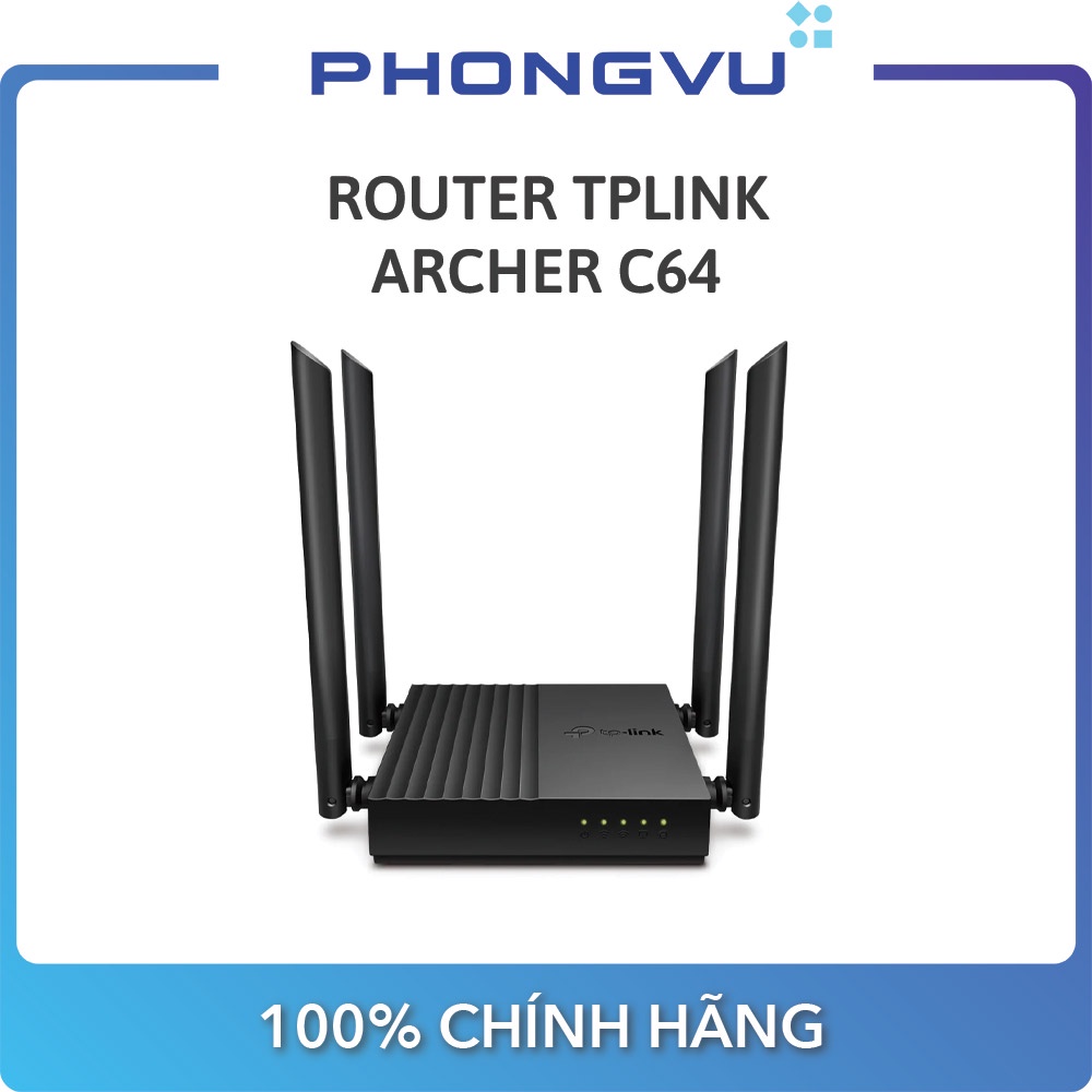 Thiết bị mạng/ Router TPLink Archer C64 - Bảo hành 24 tháng