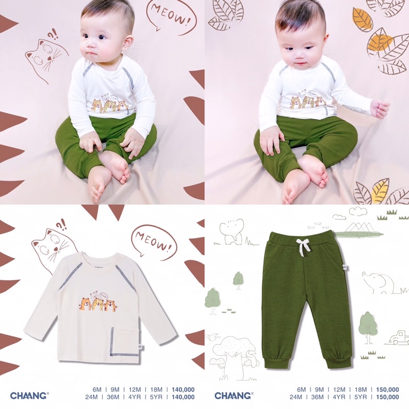 [CHAANG 2021- DINO&amp;PONY] Áo dài và quần jogger DINO