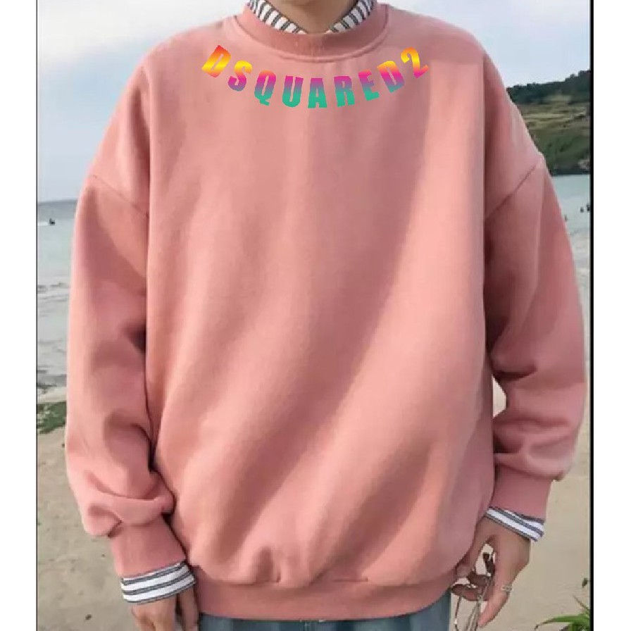 Áo Thun Tay Lỡ phản quang DSQ2 phản quang kiểu cổ tròn Sweater unisex trẻ trung, cá tính Phản Quang 7 Màu Đa Sắc | WebRaoVat - webraovat.net.vn