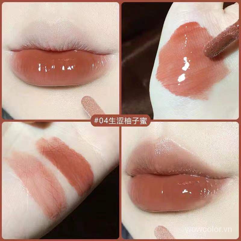 [Hàng mới về] Son bóng JOCO thành phần vitamin và mật ong giúp dưỡng ẩm và lâu trôi xinh xắn trẻ trung