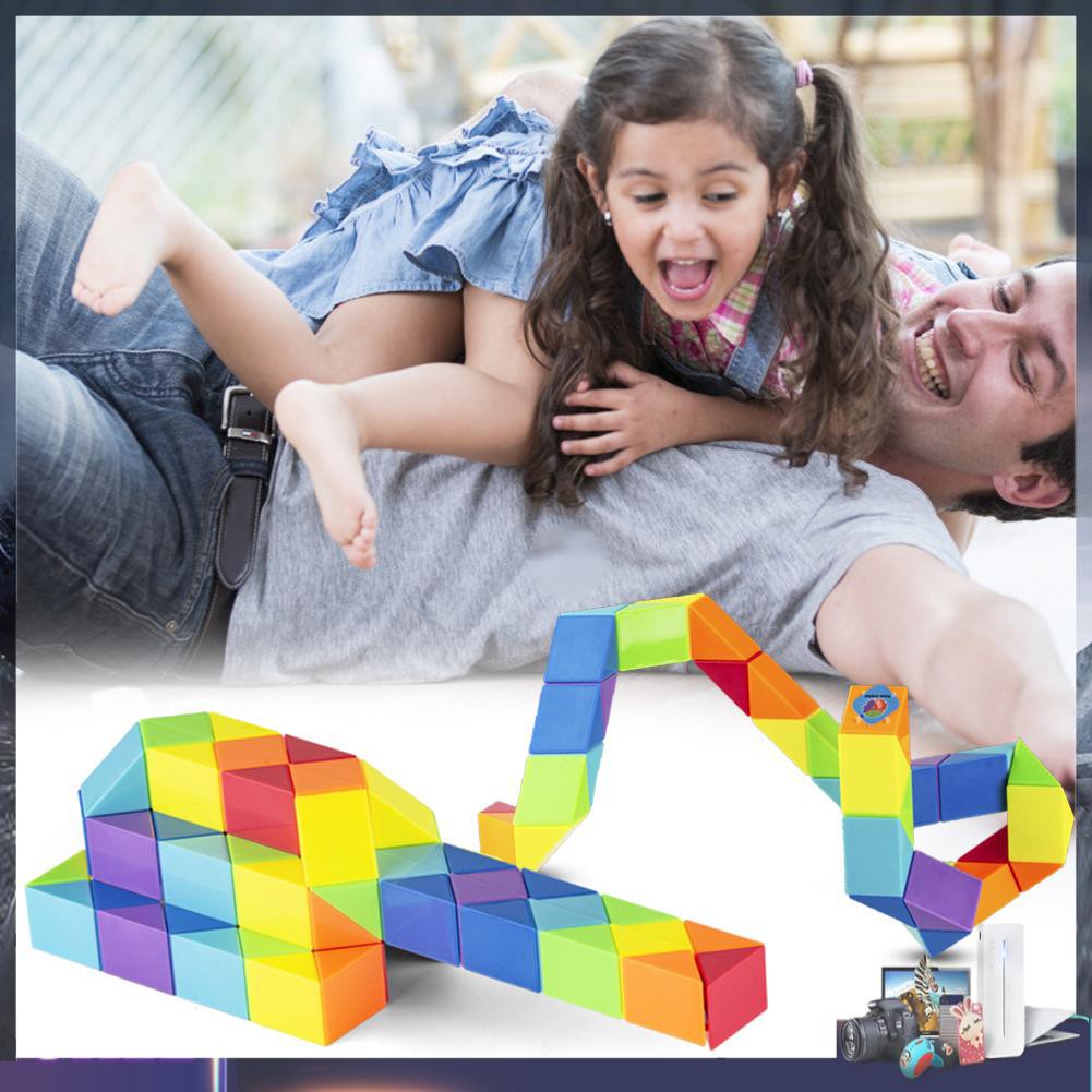 Đồ Chơi Xếp Hình Rắn 24 / 36 / 48 / 60 / 72 Giúp Giảm Căng Thẳng