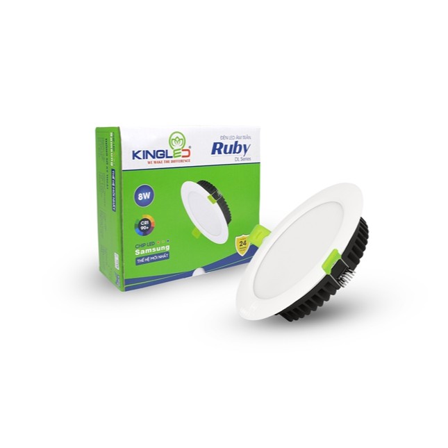 Đèn Âm Trần Ruby 8W Đơn Sắc Kingled D90