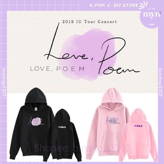 [ Nhiều Màu] Áo Hoodie Nỉ Dài Tay MV Love Poem IU Nam Nữ Đủ Size