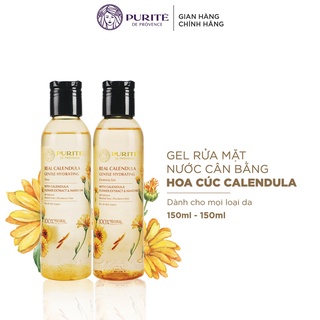 Combo Gel Rửa Mặt Hoa Cúc Calendula Purité 150ml + Nước Cân Bằng Hoa Cúc Calendula Dưỡng Ẩm Và Làm Dịu Da Purité 150ml