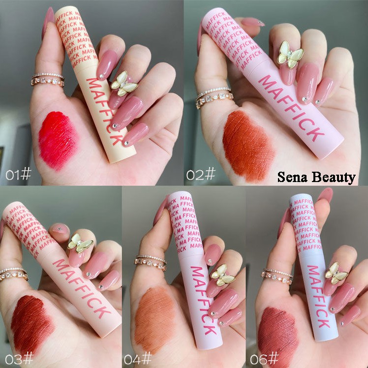 Son kem tint Maffick Macarone Lip Glaze Senabeauty