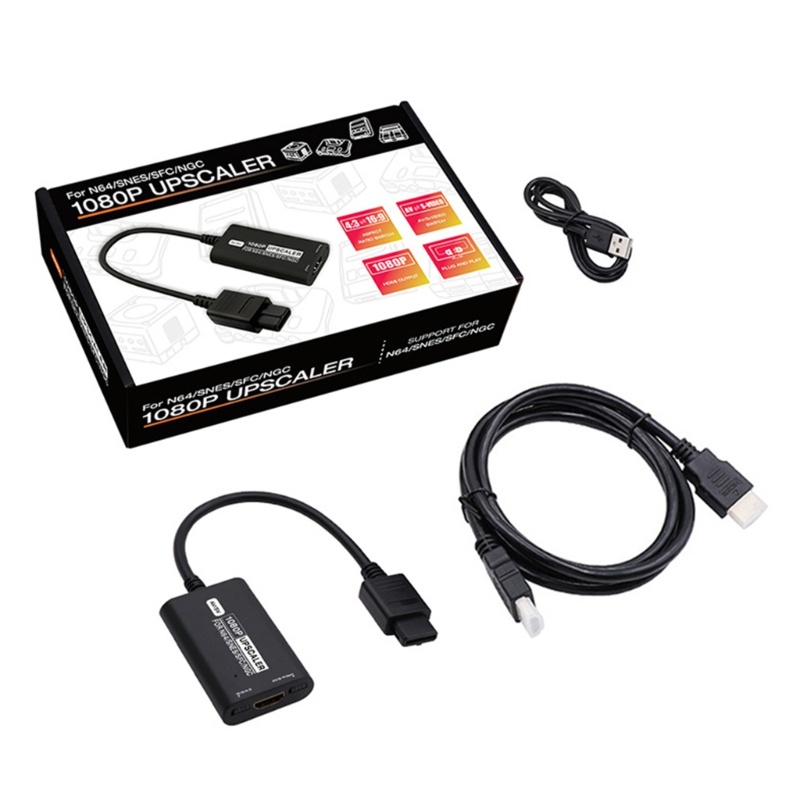 [3C] Giắc Chuyển Đổi Cho N64 SNES SFC NGC NGC 16 9 4 3 HDTV 1080P HDTV