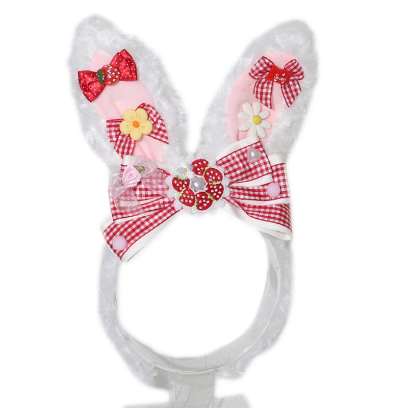 Băng Đô Tai Thỏ Họa Tiết Hoạt Hình Phong Cách Lolita