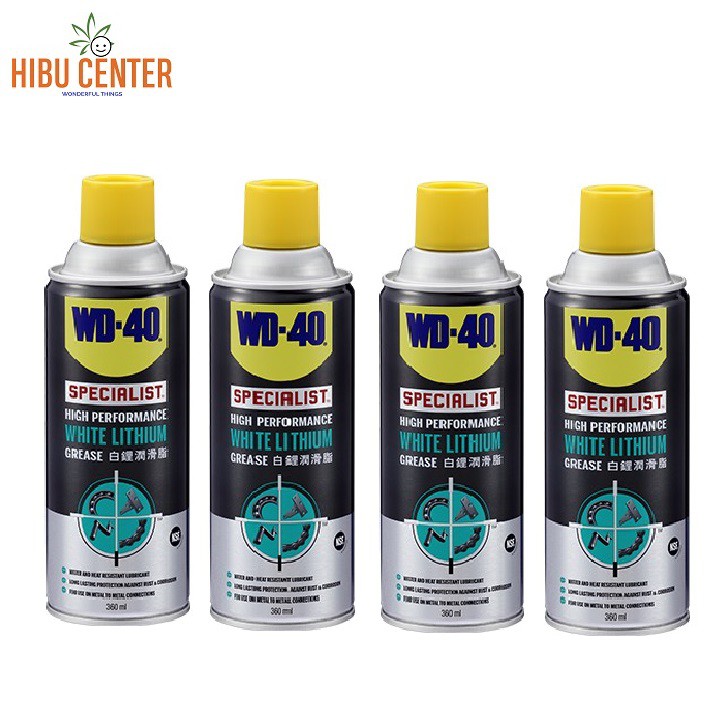 Dầu nhờn bôi trơn tác dụng cao WD-40 white lithium 360ml