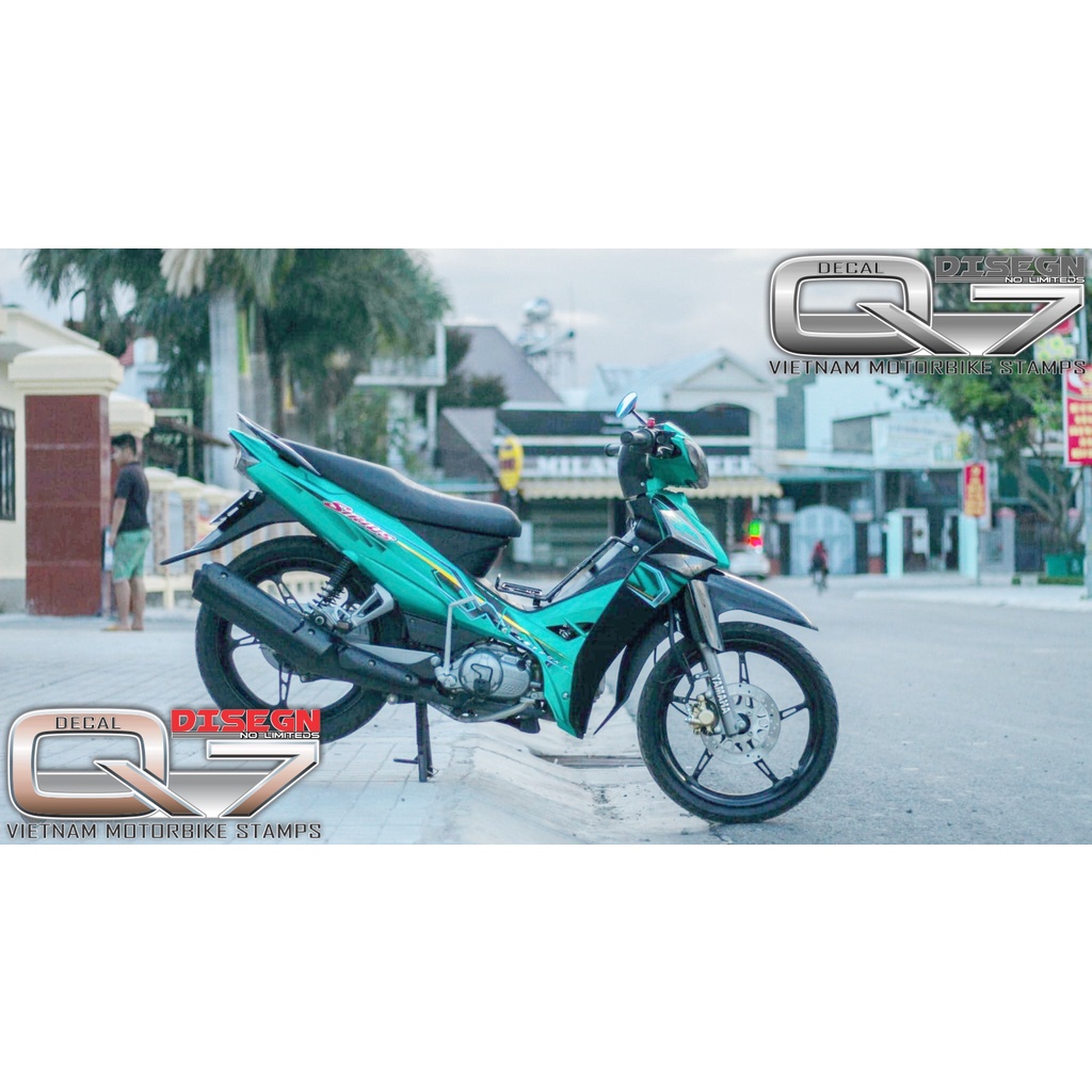 Tem Rời Sirius 110 Xanh Đen